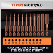 HORUSDY Hex Key Allen Drill Bit Set