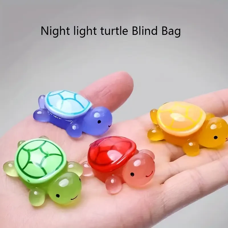 25pcs Glow-in-the-Dark 3D Turtle Toys