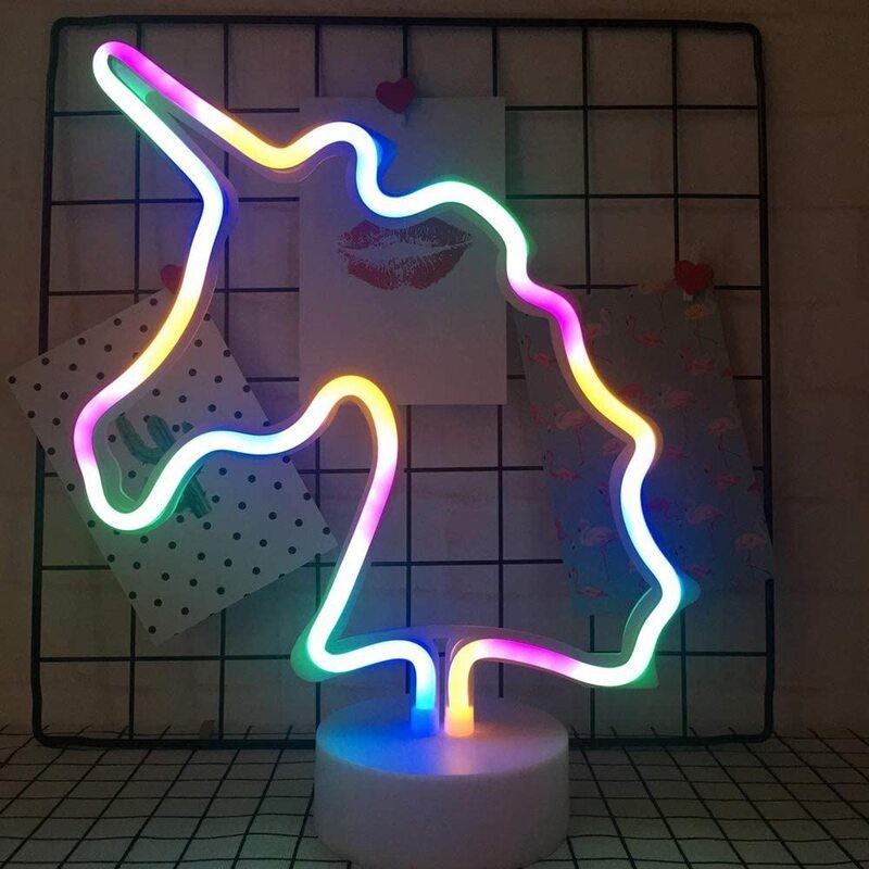LED Lamp Unicorn Neon Sign Night Light