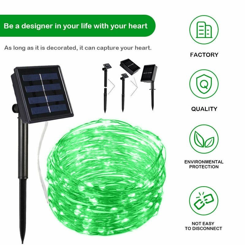 200LED Solar String Lights Christmas Outdoor Garden Lights