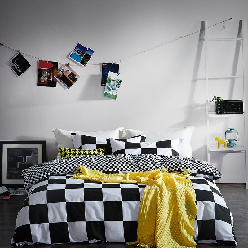 Duvet Cover Bedding Set Queen size chess