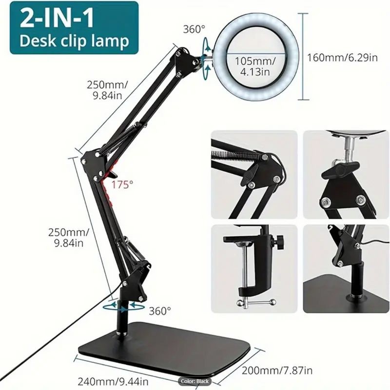 Magnifying Desk Lamp LED Magnifier