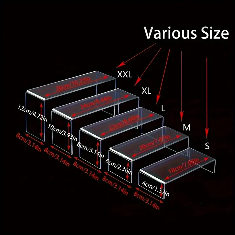 5pcs Acrylic Cupcake Stands Set