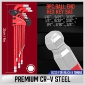 Long Arm Hex Key Allen Wrench Set