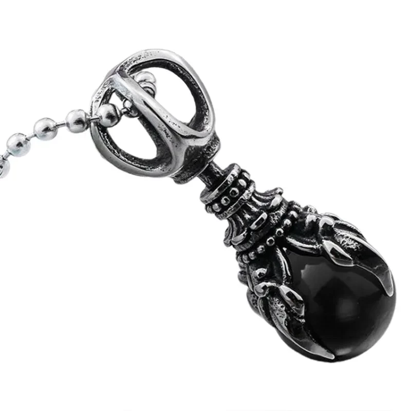 Alloy dragon claw pendant necklace