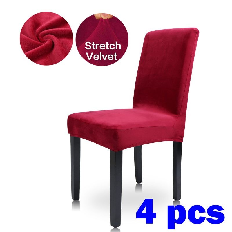 Chair Cover Chair Covers Velvet Red