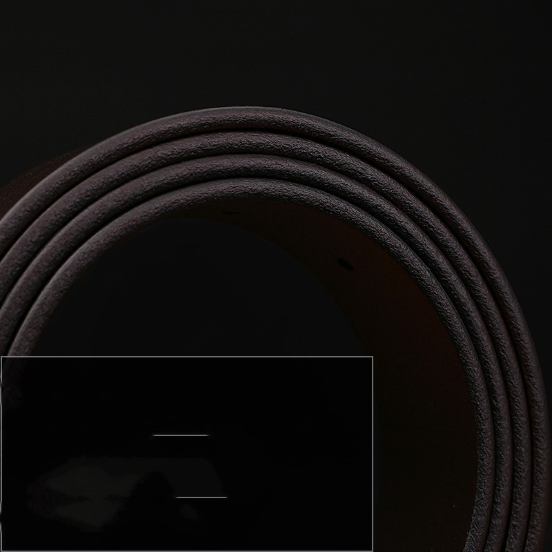 Cowhide Leather Belt With Copper Buckle