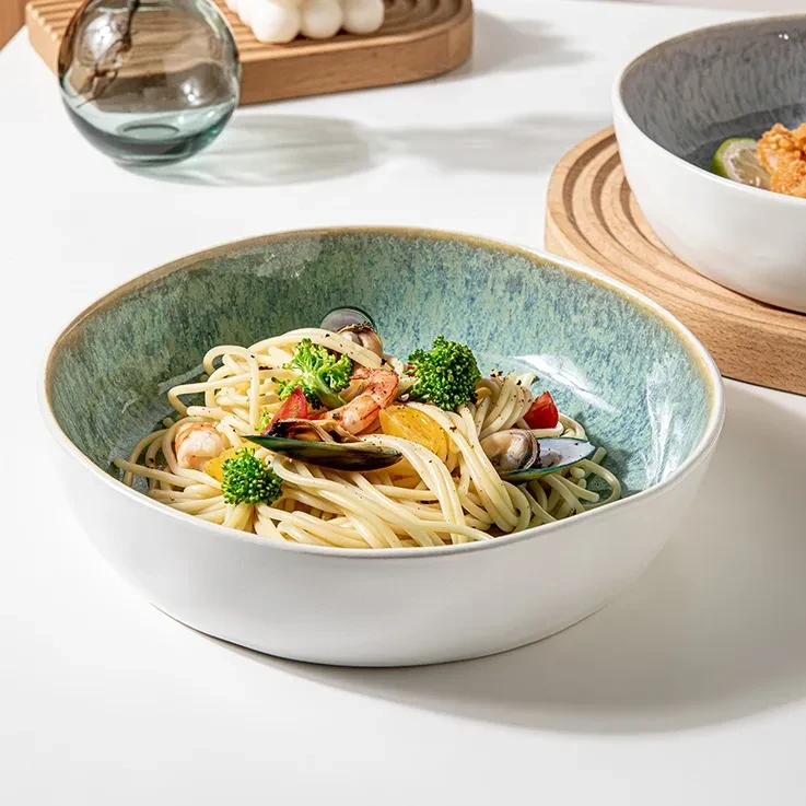 Creative Irregular Feature Glaze Kiln 8-inch Dish