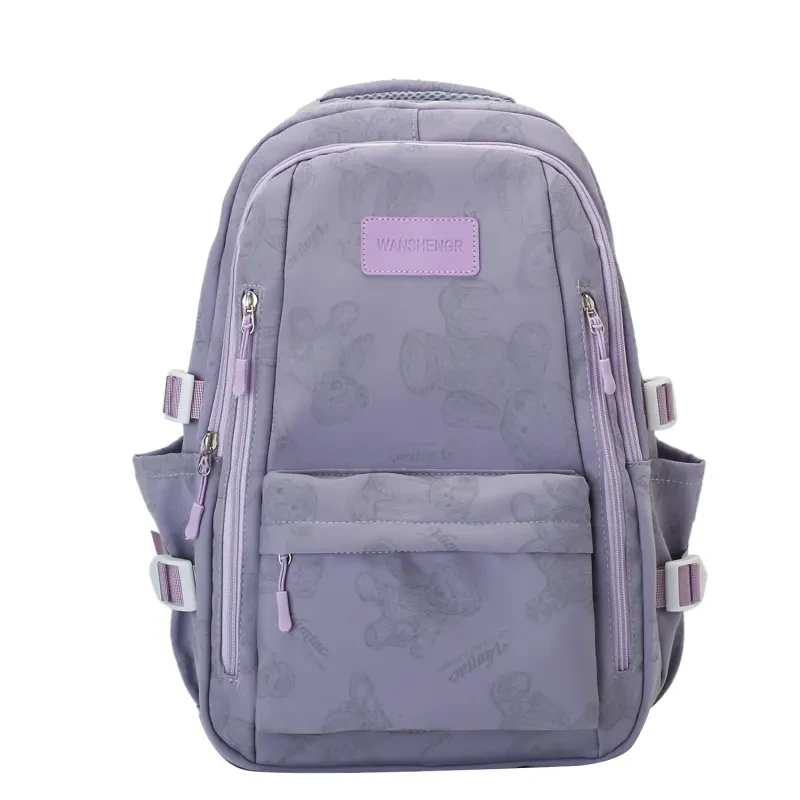 Cute Bears Print Backpack Fashion Versatile Large Capacity Travel Bags Women