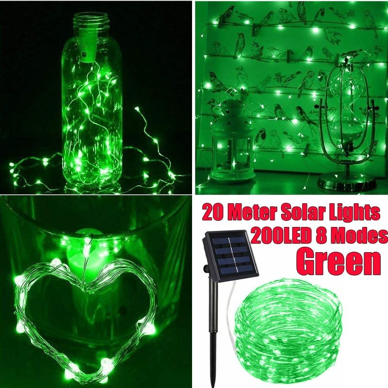 Solar String Lights 200LED Outdoor Garden Lights