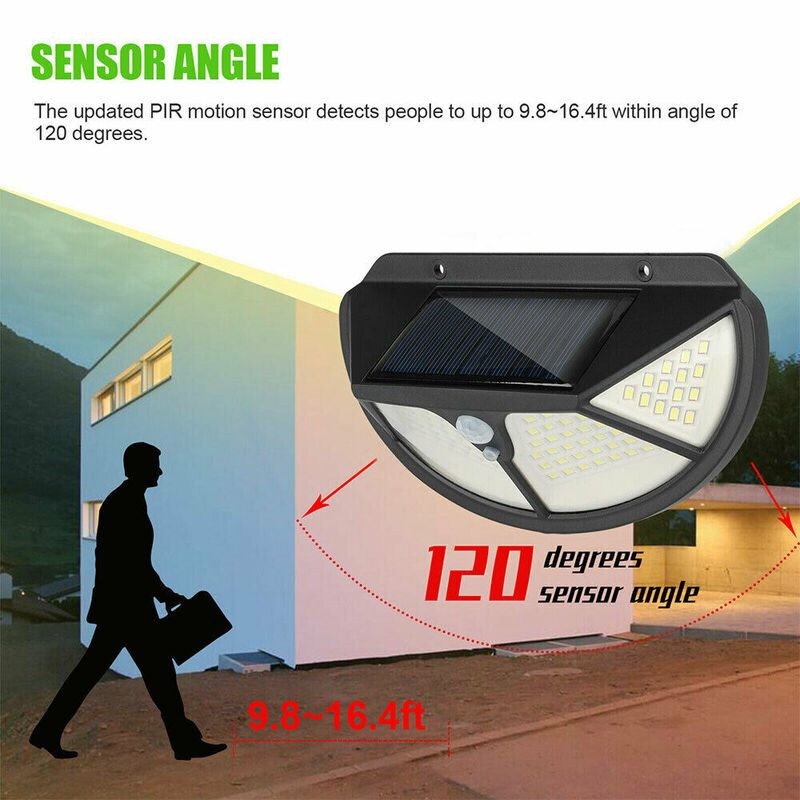 Solar Wall Lights 102 LED Sensor Wall Lamp