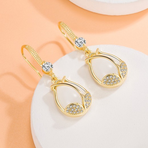 Tulip Earrings Ear Hook Female Rose Flower