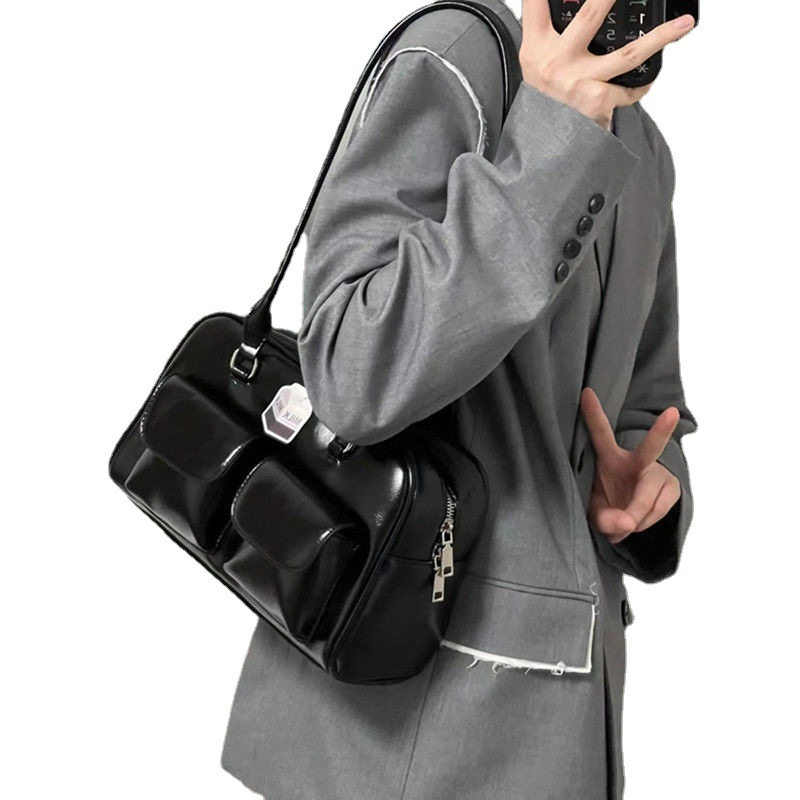 Women's Bag Retro College Large Capacity Casual Tote Bag