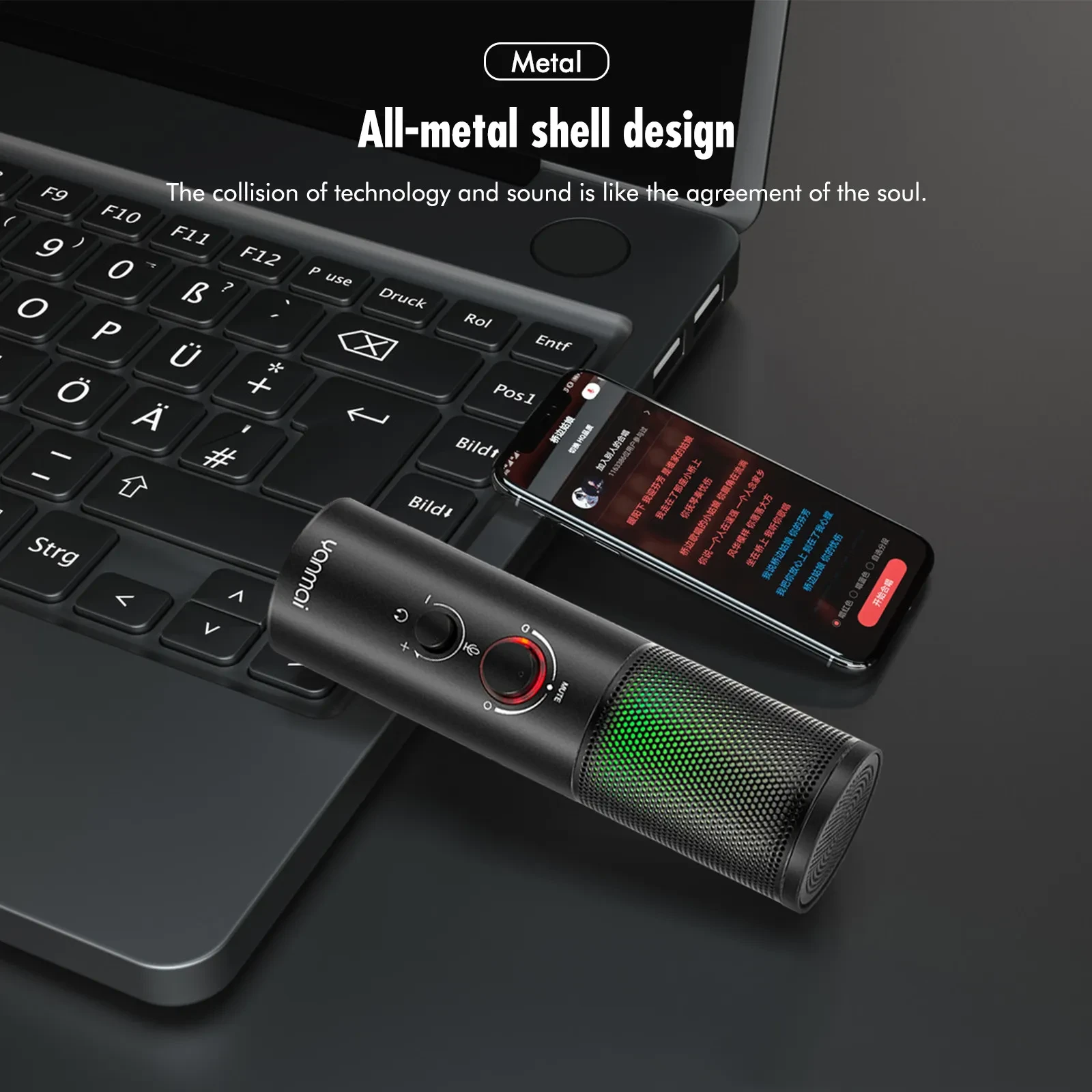 Q18 Two Directional, Recording Karaoke Condenser Microphone