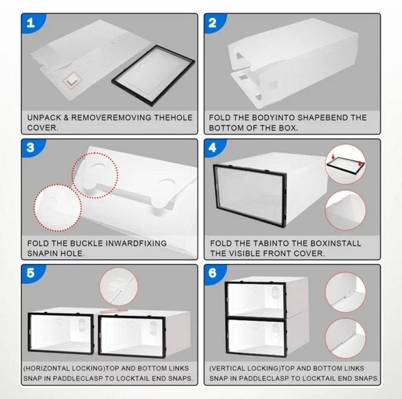 Shoe Storage Box Drawer Rack Cabinet