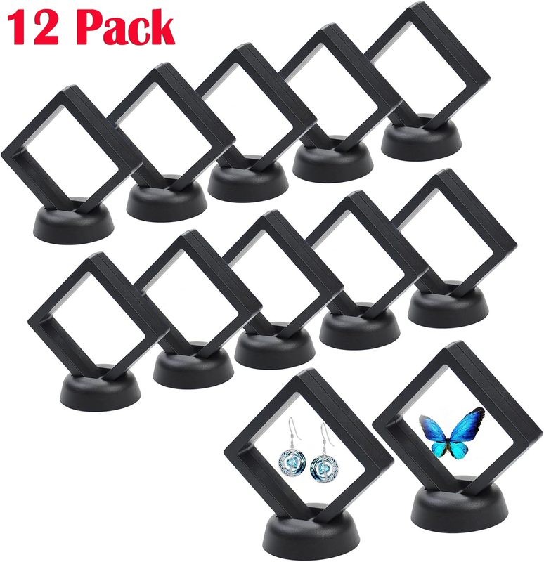 3D Floating Display Case Coin Ornament Frame Jewellery Storage Box