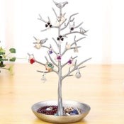 Jewellery Stand Organiser Tree Bird Ring Earring Necklace Holder