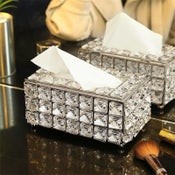 Crystal Tissue Box Jewellery Napkin Holder