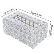 Crystal Tissue Box Jewellery Napkin Holder