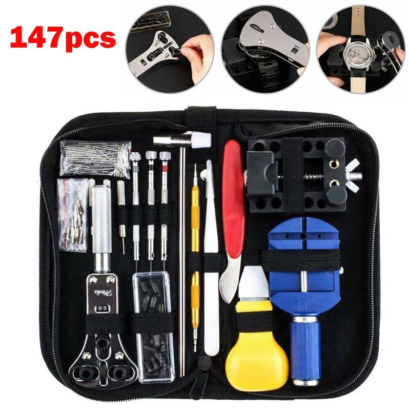 Watch Repair Kit Strap Adjust Pin Battery Change Fix Remover