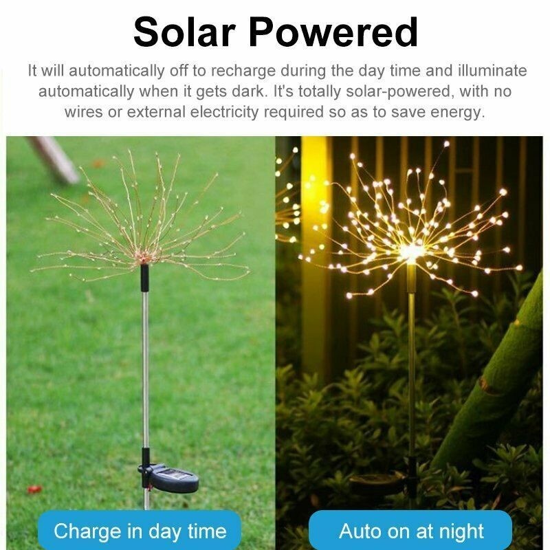 Garden Solar Light Outdoor Firework Lights