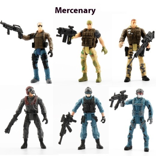 Military Soldier Model Movable Joint Elite Anti-terrorism Special Forces 10cm