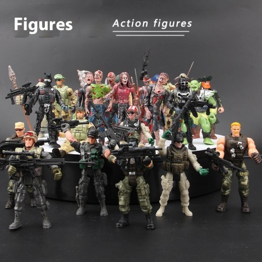 Military Soldier Model Movable Joint Elite Anti-terrorism Special Forces 10cm