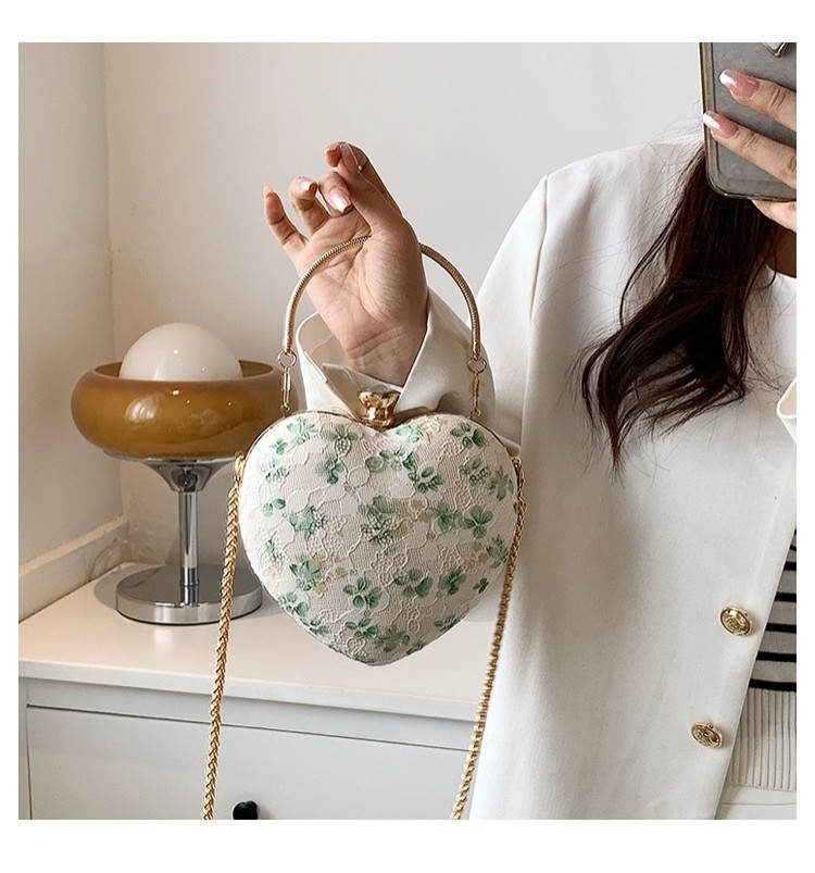 Sweet Floral Chain Crossbody Bag Fashion Tote