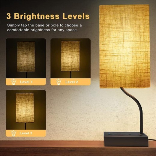 Wireless Charging Touch Dimming Led Minimalist Creative Study Ebay Amazon