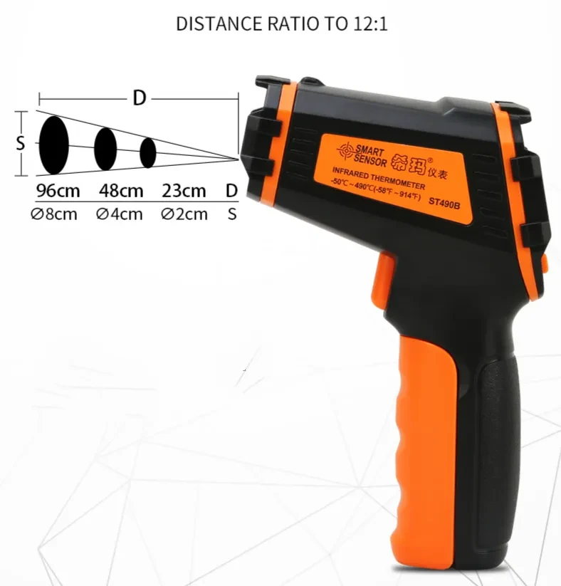 Infrared High Temperature Handheld Advanced Thermometer