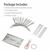 13pcs Understring Radius Gauge Guitar Bass Setup Luthier Tools Kit