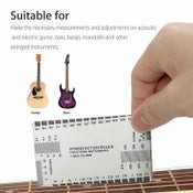 13pcs Understring Radius Gauge Guitar Bass Setup Luthier Tools Kit