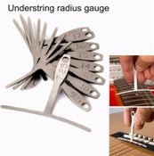 13pcs Understring Radius Gauge Guitar Bass Setup Luthier Tools Kit