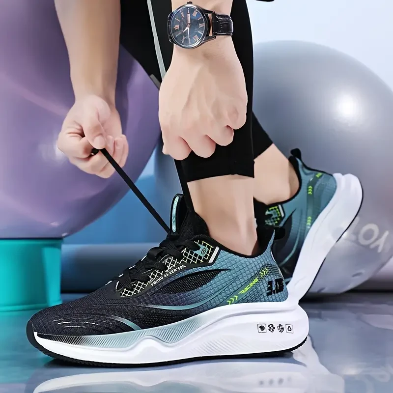 Preppy Mens Breathable Mesh Sneakers - Non-Slip Lightweight