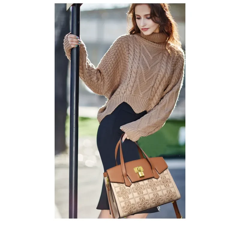 Embroidered Bag Large Capacity High-grade Light Luxury One-shoulder Portable