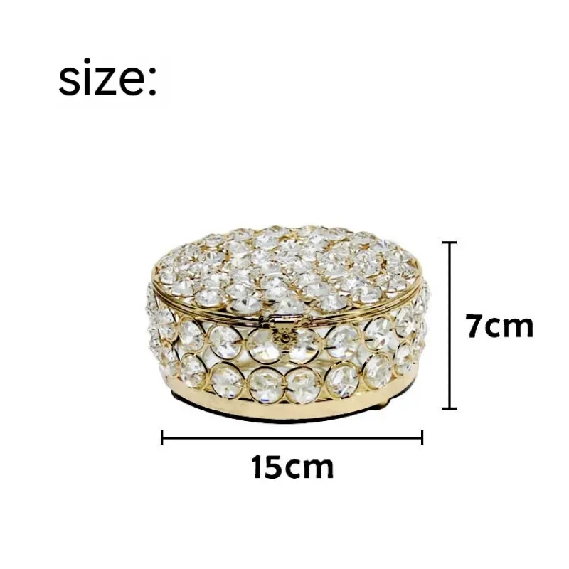 Light Luxury Jewelry Box High-grade Crystal Glass Transparent Exquisite Box