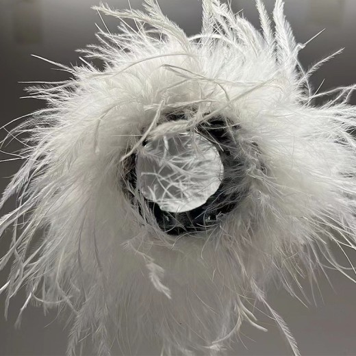 New Antique Snap Ring Bracelet Feather Wrist Band Jewelry Toy Headdress