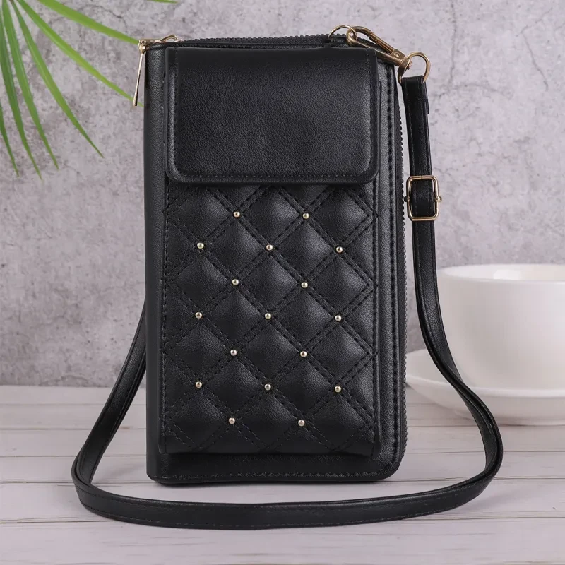 Fashion All-match Mobile Phone Bag Classic Style Rhombus Light Luxury
