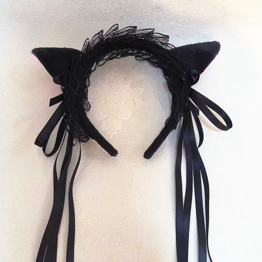 Hairdressing Lace Bowknot Hair Band