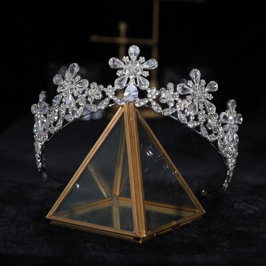 Zircon Crown Hair Accessories Bridal Wedding Makeup