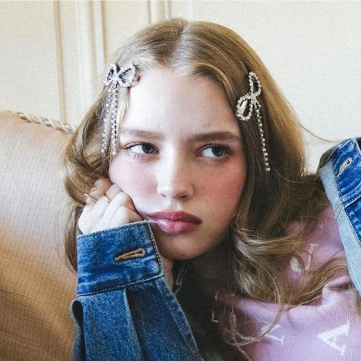 Bow Barrettes Side Long Tassel