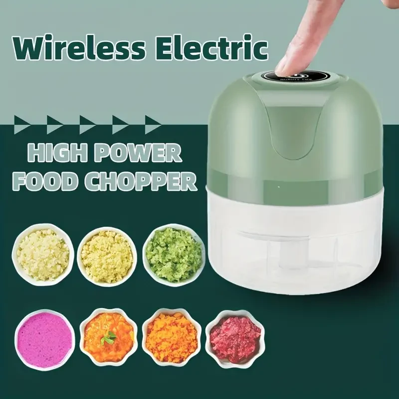 Home Wireless Mini Electric Onion And Garlic Shredder