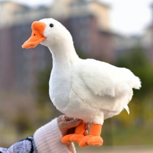 Simulation Big White Geese Plush Toy Doll