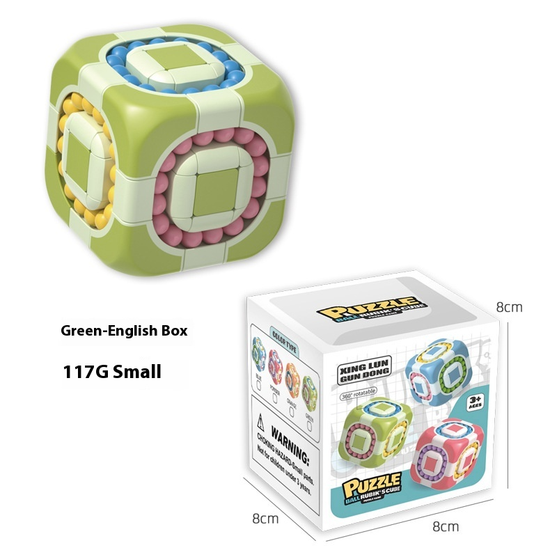 Rotating Magic Bean Puzzle Fingertip Cube Toy