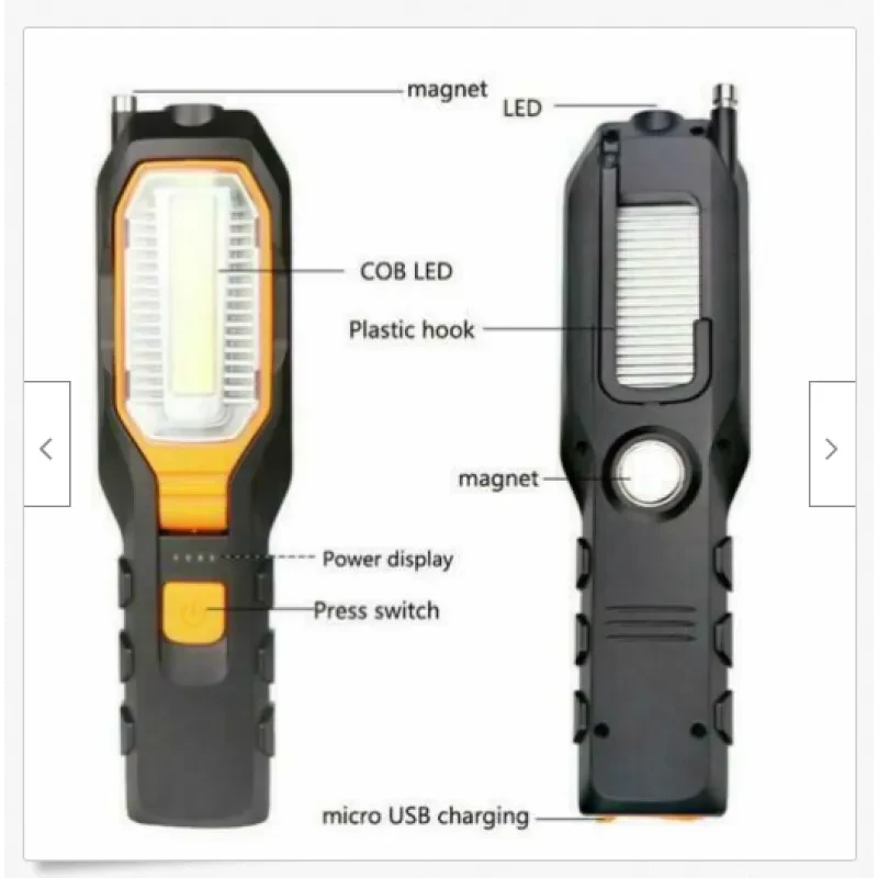 Multifunctional COB Work Light Car Maintenance Light