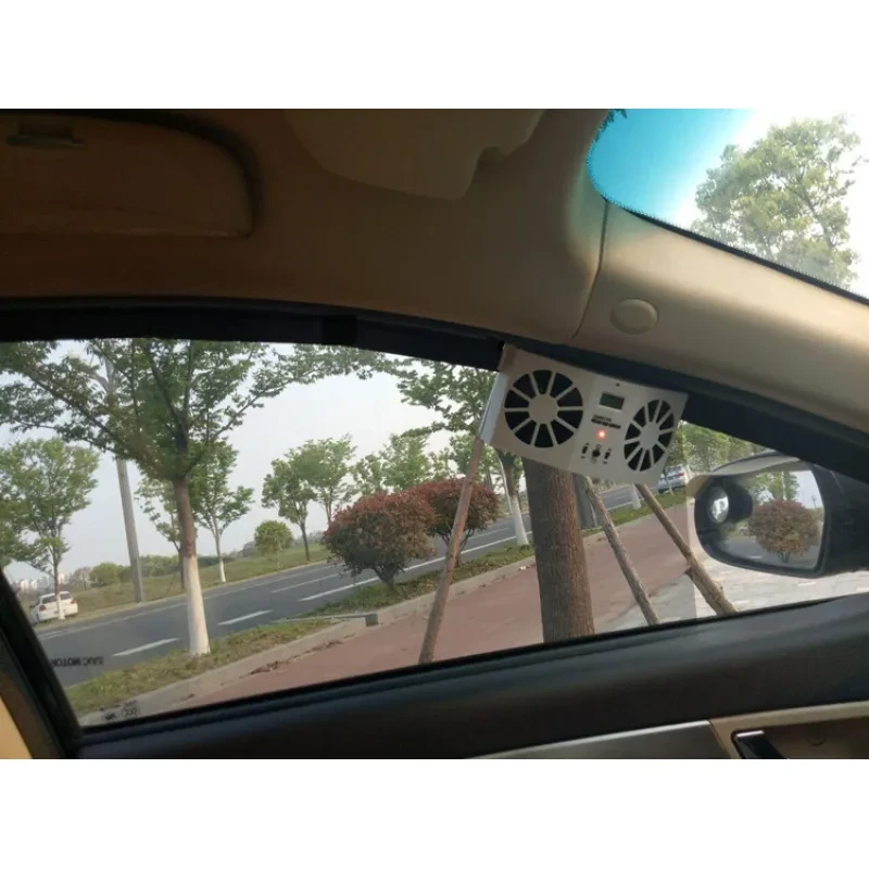 2W Car Solar Exhaust Fan Solar Car Exhaust Fan Car With Solar Cooling Artifact
