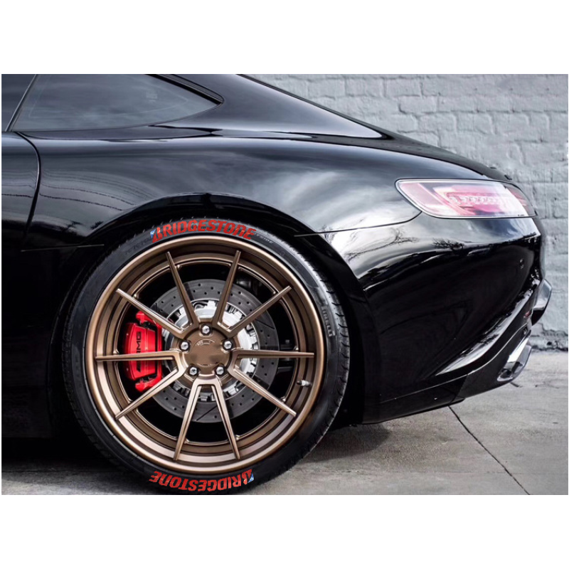 Car Tire Modification 3D Stereo English Letters