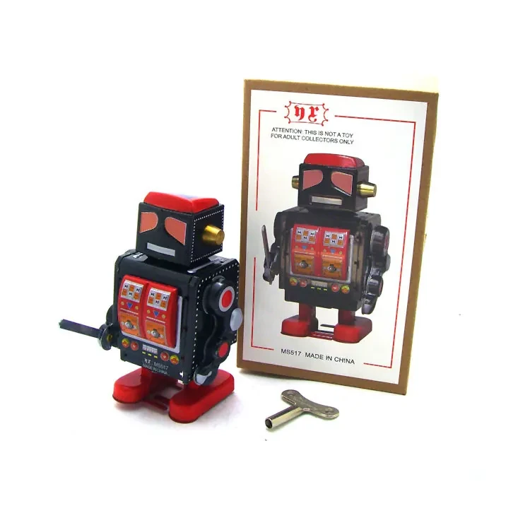 Robot War Police Tin Toy Iron Sheet