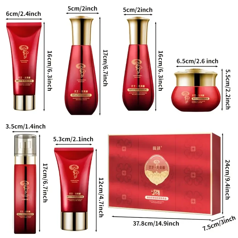 6pcs KATUNE Ganoderma Lucidum Skincare Set
