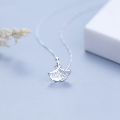 New silver 925 Silver Pendant summerart Mori Apricot Leaf fashion female explosion jewelry pendant